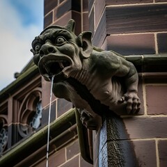 Stone Gargoyle Guardian: Architectural Heritage and Timeless Symbol of Resilience and Protection