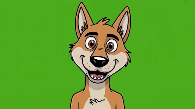 Cute cartoon dog illustration with puppy breeds and happy expression