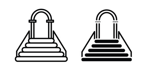 Minbar icons simple vector set. logo sign symbol set