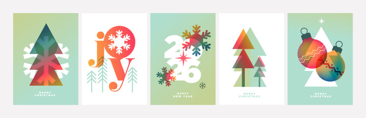 Obraz na płótnie Canvas Merry Christmas and Happy New Year. Vector illustrations for greeting card, party invitation card, website banner, social media banner, marketing material. Obraz na płótnie Canvas Merry Christmas and Happy New Year. Vector illustrations for greeting card, party invitation card, website banner, social media banner, marketing material.