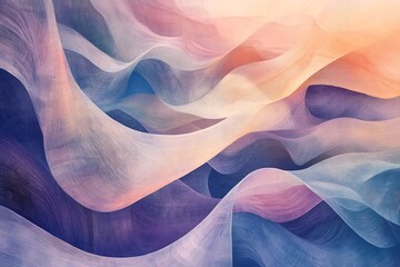 Gentle abstract design featuring pastel colors transitioning smoothly