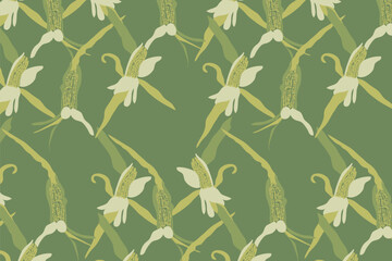 Thanksgiving Seamless Pattern Flat vector illustrations, clean lines For Wrapping paper, social media templates, tote bag prints, planners, Fabric, Wallpaper