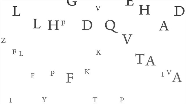 lettere che cadono dall'alto, pioggia di lettere, alfabeto, blog, scrivere