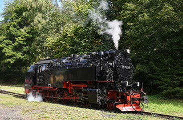 Obraz premium Dampflok der Harzer Schmalspurbahn 