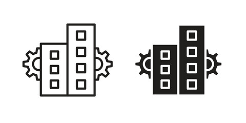 Enterprise icons simple vector set. logo sign symbol set