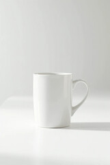 Fototapeta premium white cup on white background