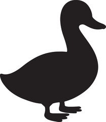 Duck Silhouette Vector