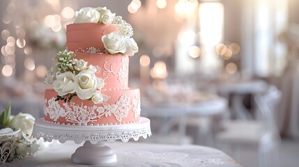 Elegant Wedding and Celebration Cakes in Beautiful Outdoor and Indoor Settings