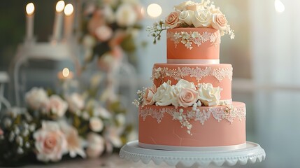Elegant Wedding and Celebration Cakes in Beautiful Outdoor and Indoor Settings