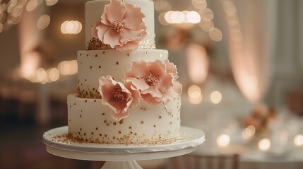Elegant Wedding and Celebration Cakes in Beautiful Outdoor and Indoor Settings