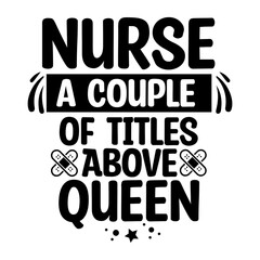 Fototapeta premium Nurse svg design