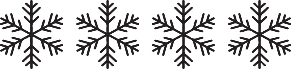 Snowflake Icon Pattern Design