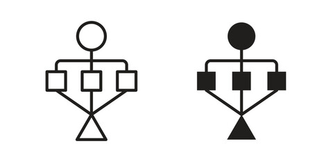 BPM icons simple vector set. logo sign symbol set