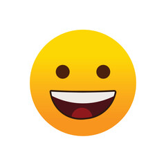 Vector LOL Emoji Icon: Positive Business Success and Market Reaction Symbol