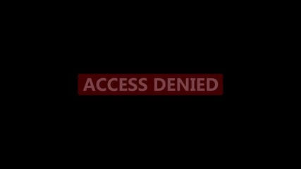 Connectivity access denied icon inside red color digital disconnection communication disruption issue. Connection signal a modern technology design screen pixels interfering on a black background.