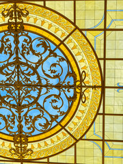 detail of the ceiling of the church