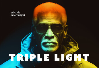 Triple Light Photo Effect