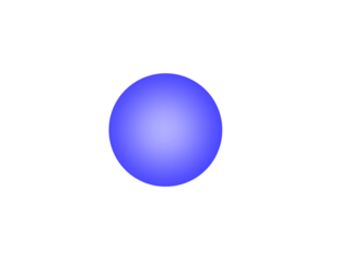 Creative glowing blue circle bright neon halo aura faded light on transparent background for wallpaper poster flyer brochure