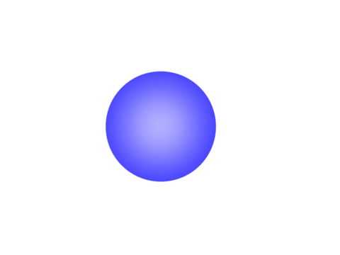 Creative glowing blue circle bright neon halo aura faded light on transparent background for wallpaper poster flyer brochure