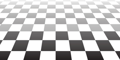 Fototapeta premium Black and white chess pattern. Checkerboard seamless vector illustration. Abstract checkered checkerboard for game. Grid geometric square shape. Race flag.