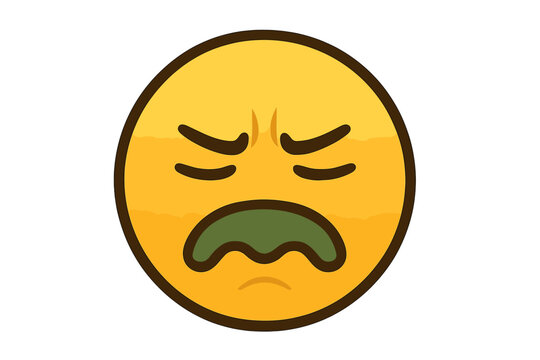 Yuck Vector Yuck Face Emoticon
