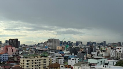 panoramic view of the city of barcelona