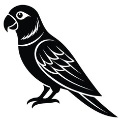 parrot vector icon on white background