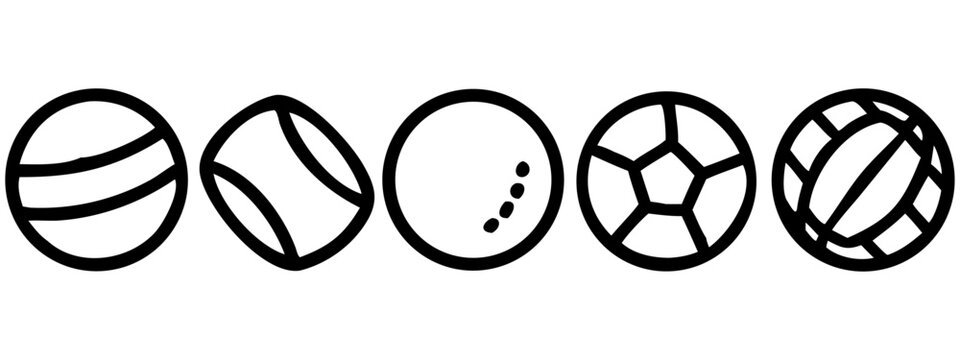 Vector illustration of an abstract background with a set of shapes and symbols, perfect for a sport or game theme like soccer or basketball