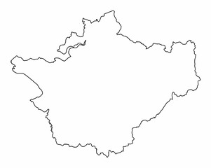 Cheshire county outline map