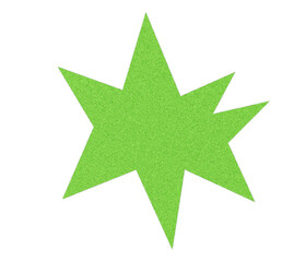 green star on white background