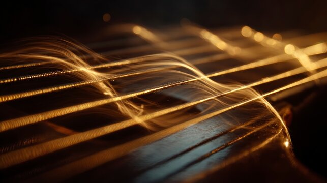 Abstract golden lines design - Powered by Adobe