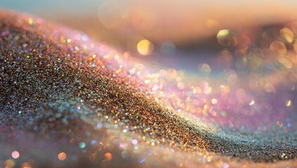 Glittering mounds form a dreamlike shimmering landscape