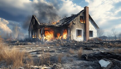 Brand New Home Consumed In Flames. Vertical Format Option Now Available For Viewing. Learn More About The Devastating Fire Here.