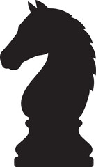 horse of chess silhouette vector
