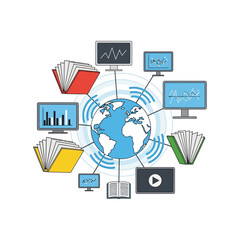 Global Network of Information Connecting the World Through Digital Learning
