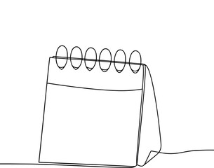 Vector shopping bag illustration on an empty spiral notepad for a blank memo list design