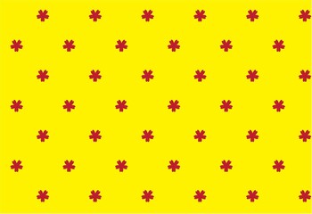 seamless floral pattern cute red art