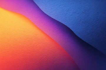 Abstract design of colorful, flowing layered curves. Soft light transitions create depth