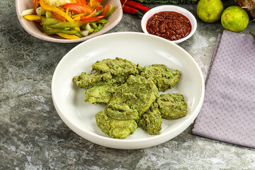 Indian cuisine - Mint chicken tikka