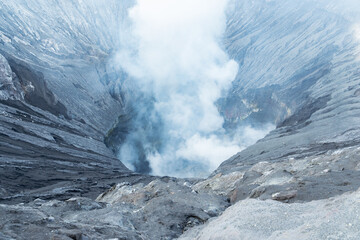 Volcanic eruption observation national park photography natural landscape aerial view awe-inspiring power