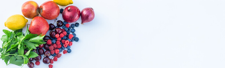 Products that contain quercetin. Selective focus.