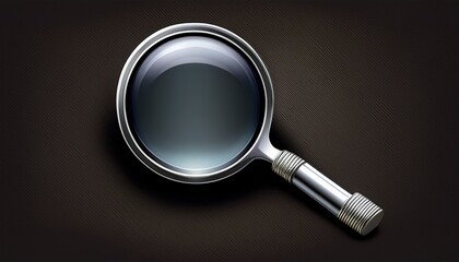classic magnifying glass with a sleek handle