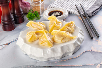 Japanese cuisine stuffed dumplings Gyoza
