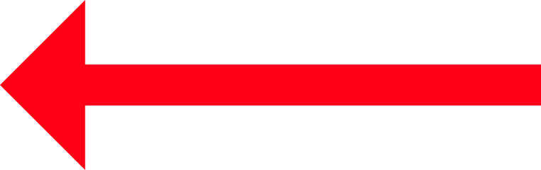 Left Red Arrow icon. Cursor. Modern simple arrows. Arrow icons set. Arrow collection. Simple arrow, big set Vector illustration.