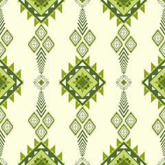 Vintage seamless floral geometric mosaic tile pattern vector illustration backdrop design