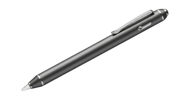 Stylus pen isolated on transparent background a versatile tool for writing, drawing, and navigating touchscreens with precision and ease of use