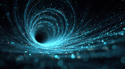 Stunning vortex of digital light streaks, perfect for technology and futuristic concepts, bringing a dynamic and vibrant feel to your projects now!