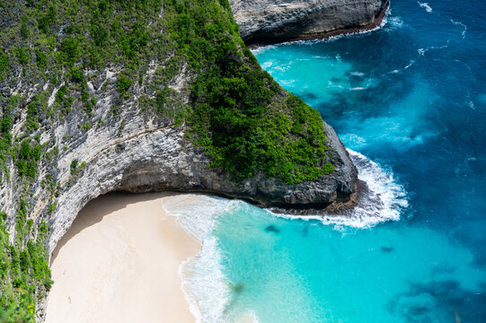 Serene beach escape keling king indonesia aerial view nature landscape tropical paradise