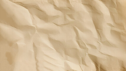 Brown Vintage Crumpled Paper Texture Background. Paper Overlay.  Recycle Pale Brown paper Crumpled Texture,