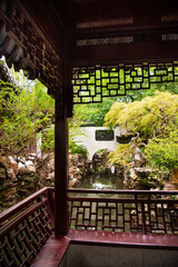 Traditional chinese architecture in Yu garden in Shanghai, China